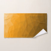 Oranje verloop geometrisch mesh patroon bad handdoek (Handdoek)