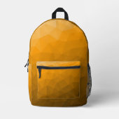 Oranje verloop geometrisch mesh patroon bedrukte rugzak (Voorkant)