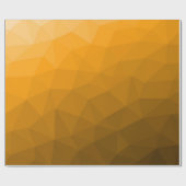 Oranje verloop geometrisch mesh patroon cadeaupapier (Vlak)