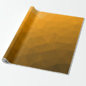 Oranje verloop geometrisch mesh patroon cadeaupapier (Uitgerold)