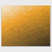 Oranje verloop geometrisch mesh patroon cadeaupapier (Vlak)