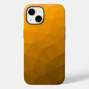 Oranje verloop geometrisch mesh patroon Case-Mate iPhone 14 hoesje