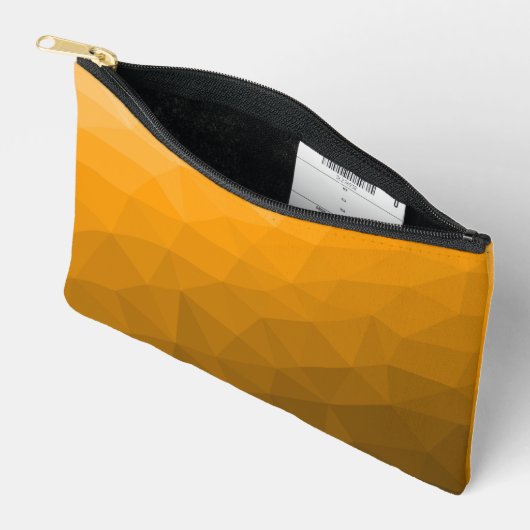 Oranje verloop geometrisch mesh patroon etui (Open)