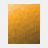 Oranje verloop geometrisch mesh patroon fleece deken (Voorkant)