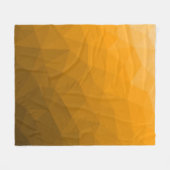 Oranje verloop geometrisch mesh patroon fleece deken (Voorkant (Horizontaal))