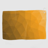 Oranje verloop geometrisch mesh patroon golfhanddoek (Horizontaal)