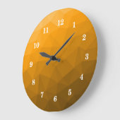 Oranje verloop geometrisch mesh patroon grote klok (Hoek)