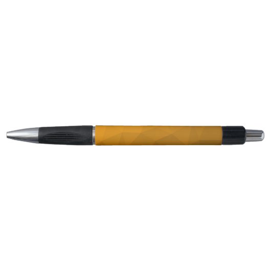 Oranje verloop geometrisch mesh patroon pen (Voorkant)