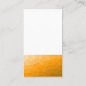 Oranje verloop geometrisch mesh patroon QR-code Visitekaartje (Achterkant)