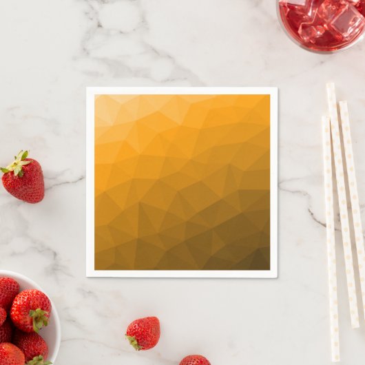 Oranje verloop geometrisch mesh patroon servet (Insitu)