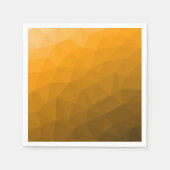 Oranje verloop geometrisch mesh patroon servet (Voorkant)