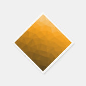Oranje verloop geometrisch mesh patroon servet (Hoek)