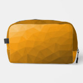Oranje verloop geometrisch mesh patroon toilettasje (Voorkant)