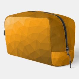 Oranje verloop geometrisch mesh patroon toilettasje