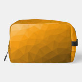 Oranje verloop geometrisch mesh patroon toilettasje (Achterkant)
