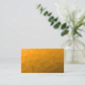 Oranje verloop geometrisch mesh patroon visitekaartje (Staand voorkant)
