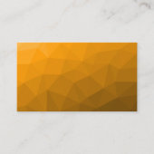 Oranje verloop geometrisch mesh patroon visitekaartje (Voorkant)