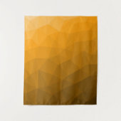 Oranje verloop geometrisch mesh patroon wandkleed (Voorkant)