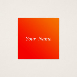 oranje verloop visitekaartje