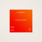 oranje verloop visitekaartje (Achterkant)