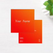 oranje verloop visitekaartje (Bureau)