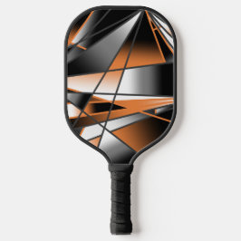 Oranje verloopkleur vulling mechanisch ontwerp pickleball paddle