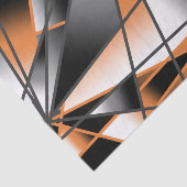 Oranje verloopkleur vulling mechanisch ontwerp tissuepapier (Detail)