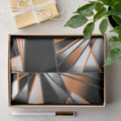 Oranje verloopkleur vulling mechanisch ontwerp tissuepapier (Geschenk)