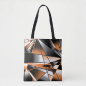 Oranje verloopkleur vulling mechanisch ontwerp tote bag (Voorkant)
