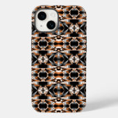 Oranje verloopkleur vulling mechanische tekening Case-Mate iPhone case (Achterkant)