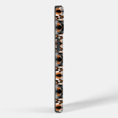 Oranje verloopkleur vulling mechanische tekening Case-Mate iPhone case (Achterkant / Rechts)