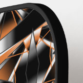 Oranje verloopkleur vulling mechanische tekening pickleball paddle (Links Detail)