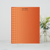 Oranje verlooppunten briefhoofd (Staand voorkant)