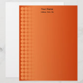 Oranje verlooppunten briefhoofd (Voorkant / Achterkant)