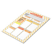 Oranje Verpleegkunde Student Medicatie Sjabloon Notitieblok (Schuin)