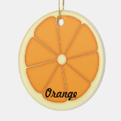 Oranje versiering keramisch ornament (Links)