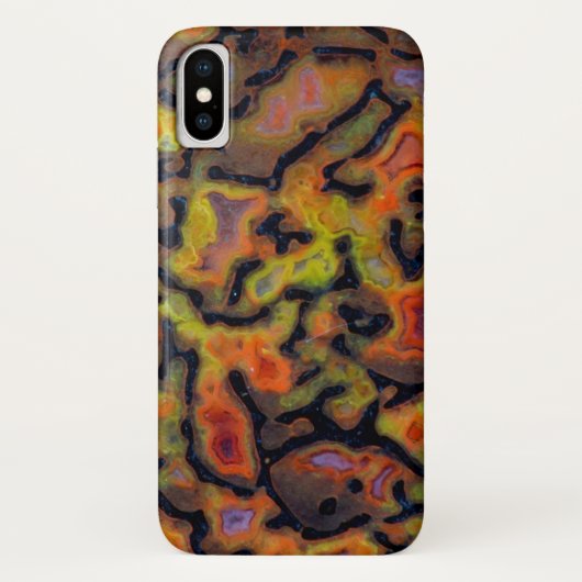 Oranje versteend dinosaurusbot Case-Mate iPhone case (Achterkant)