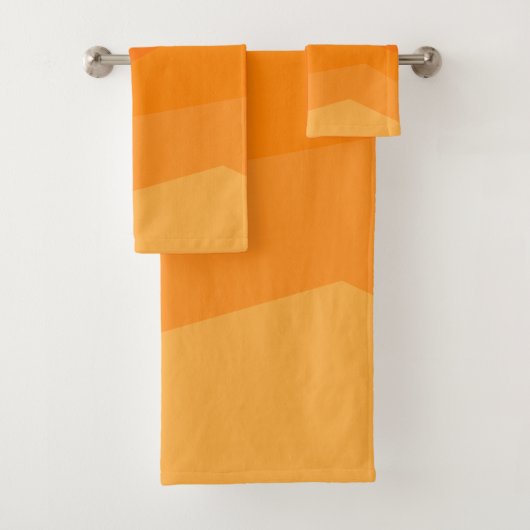 Oranje vervaagt  bad handdoek (Insitu)