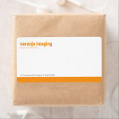 Oranje Verzendlabel Basislijnpaneel (Insitu)