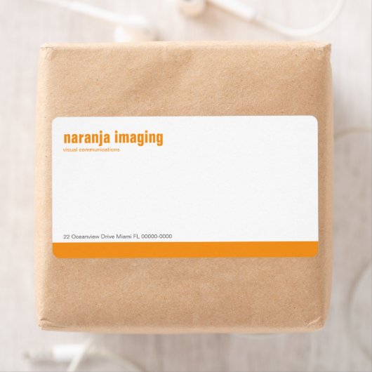 Oranje Verzendlabel Basislijnpaneel (Insitu)