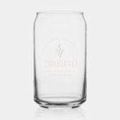 Oranje Veterinaire School Afstuderen Custom Blikvorm Glas (Achterkant)