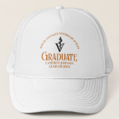 Oranje Veterinaire School Afstuderen Custom Trucker Pet (Voorkant)