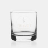 Oranje Veterinaire School Afstuderen Custom Whisky Glas (Achterkant)
