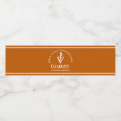 Oranje Veterinaire School Custom Graduation Party Waterfles Etiket (Enkel label)