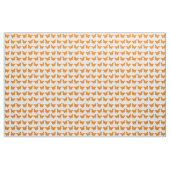 Oranje vette vlinders stof (Fat Quarter)