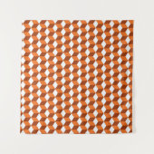 Oranje vierkant: Abstracte achtergrond Wandkleed (Voorkant (horizontaal))