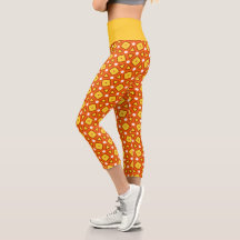 Oranje vierkant & driehoek naïef retro patroon