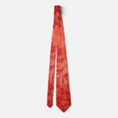 Oranje Vintage Diamant Patroon Stropdas (Achterkant)