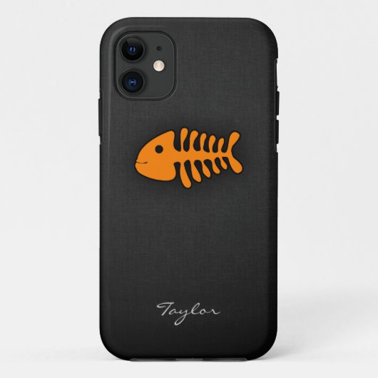 Oranje vis Botten Case-Mate iPhone Case (Achterkant)
