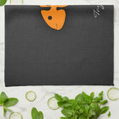 Oranje vis Botten Theedoek (Gevouwen)